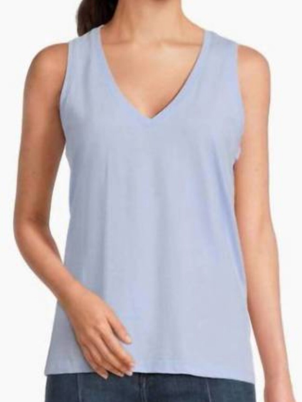 Madewell Pale Blue V-Neck Tank Top
